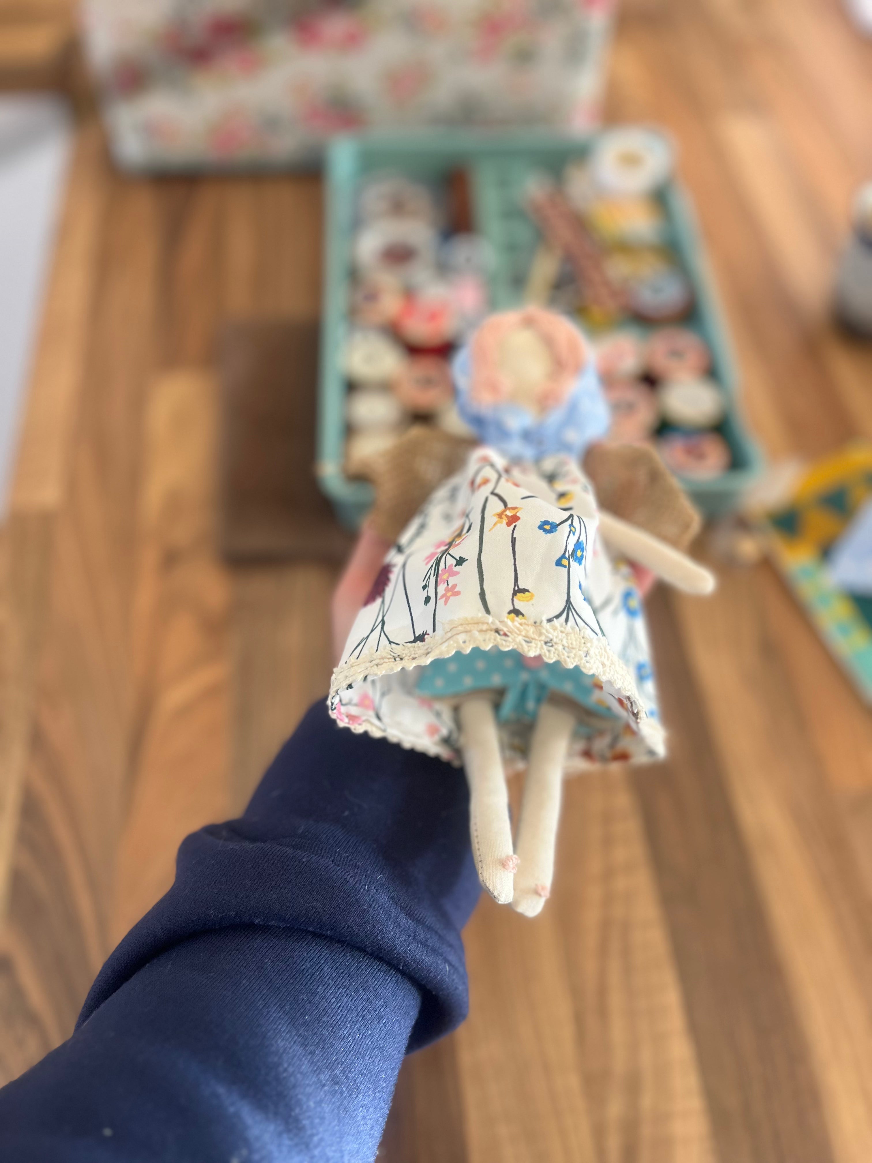 🌿 Little Angel – Handmade Spirit Doll