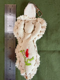 🌿 Embroidered Intention Keychain – Handmade Sacred Doll 🌿