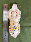 🌿 Embroidered Intention Keychain – Handmade Sacred Doll 🌿